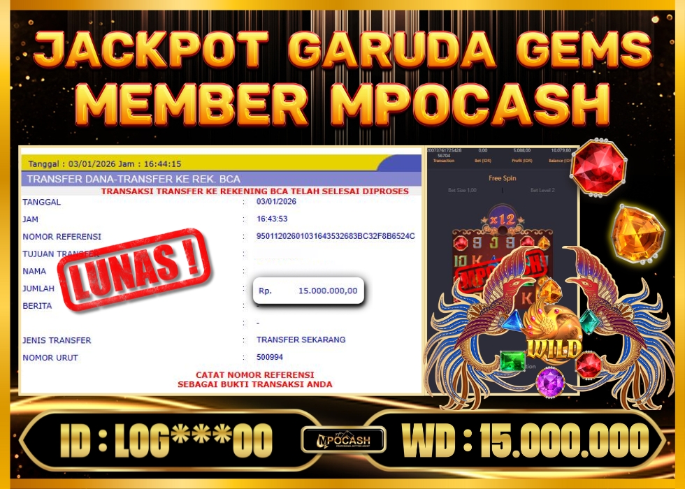 MPOCASH JACKPOT GARUDA GEMS